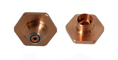 DOUBLE NOZZLE SS Ø 2.5 HARD CHROME on the tip