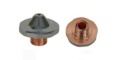 DOUBLE NOZZLE, CHROMED 2,50-2,0 MM